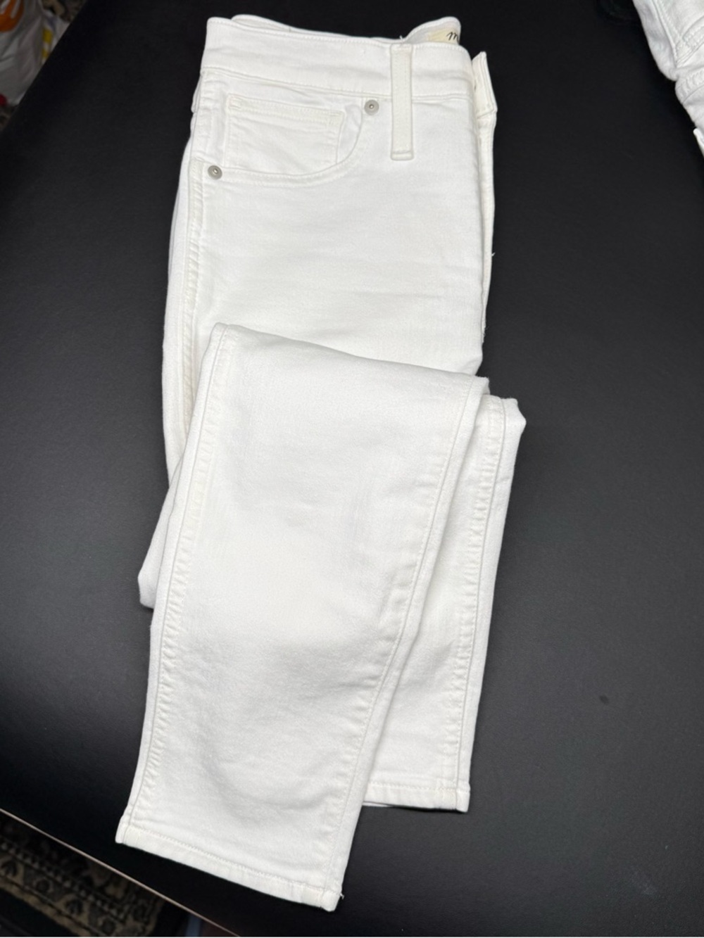 Madewell Straight-Leg White Jeans